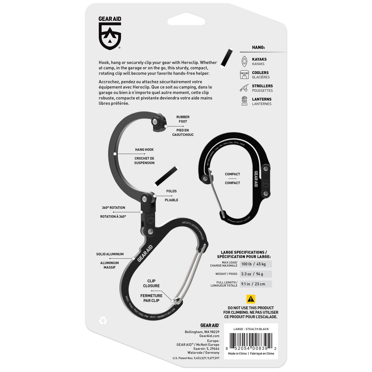 Gear Aid Heroclip Large - Astrolabe Outdoors - image 3