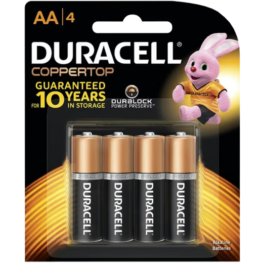 Duracell Coppertop AA 4PK - Astrolabe Outdoors - image 1