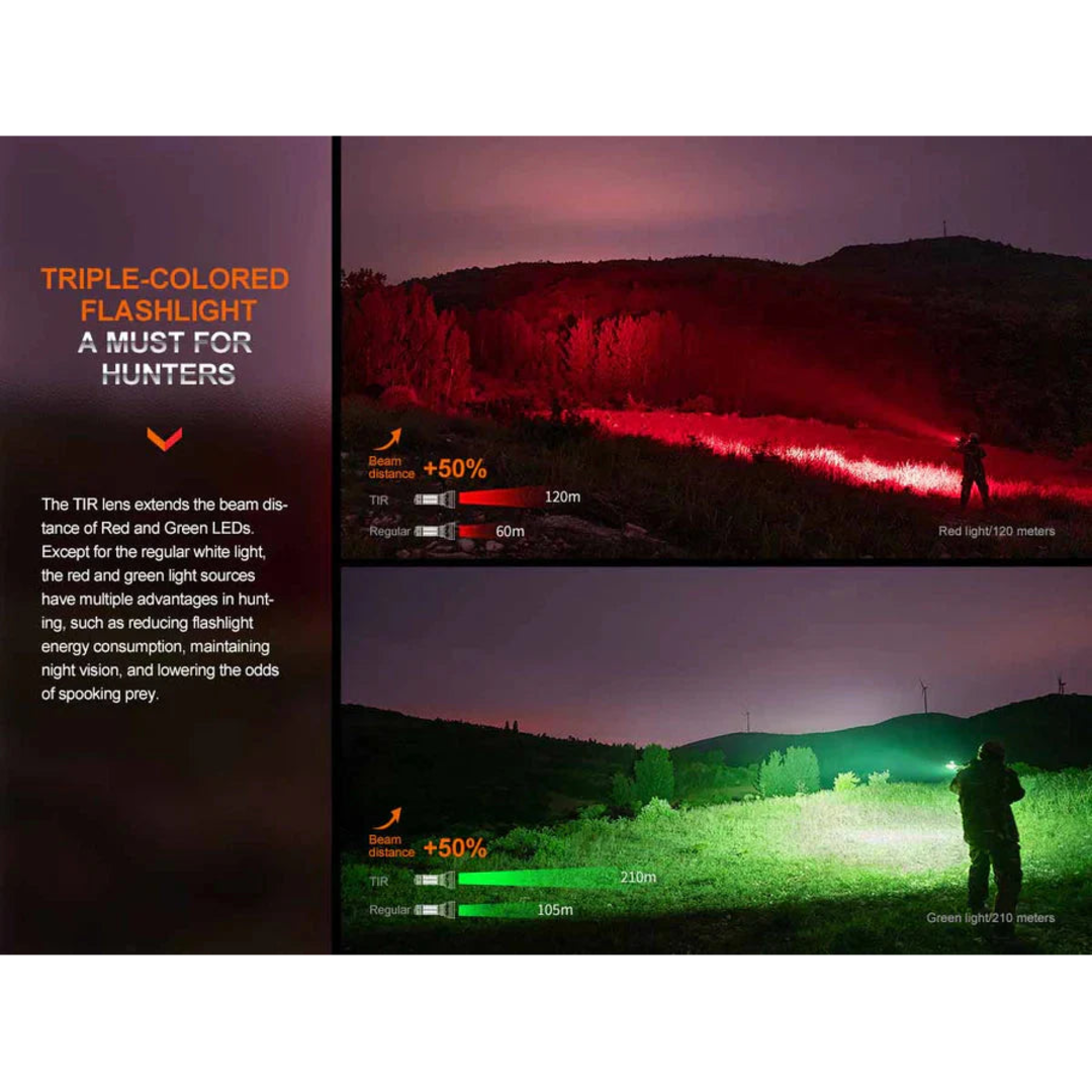 Fenix HT32 Rechargeable Torch With Red and Green LEDs - Astrolabe Outdoors - image 6
