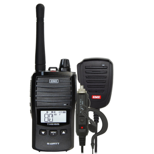 GME TX6165 5 Watt IP67 UHF CB Handheld Radio With Accessories - Astrolabe Outdoors - image 1