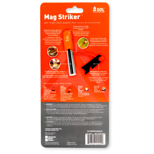 SOL Mag Striker with Tinder Cord - Astrolabe Outdoors - image 2