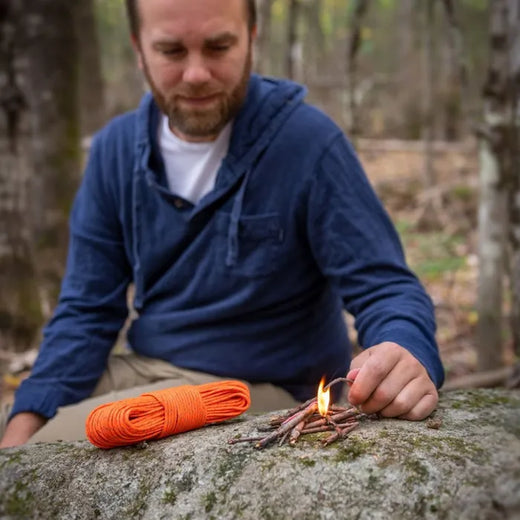 Fire Lite TinderCord Utility-Grade Orange 30m - Astrolabe Outdoors - image 4