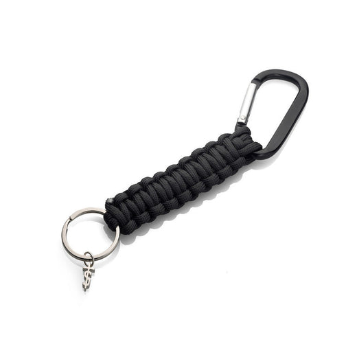 Rothco Paracord Keychain with Carabiner - Black - Astrolabe Outdoors - image 1