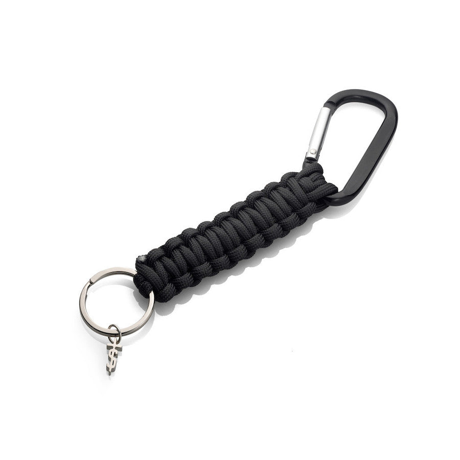 Rothco Paracord Keychain with Carabiner - Black - Astrolabe Outdoors - image 1