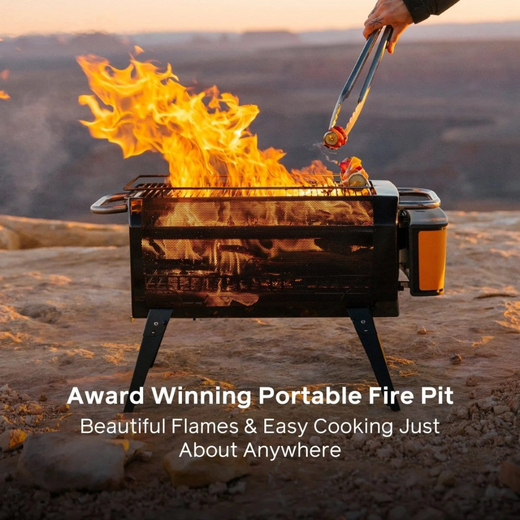 Biolite Firepit+ Wood & Charcoal Burning FirePit - Astrolabe Outdoors - image 3