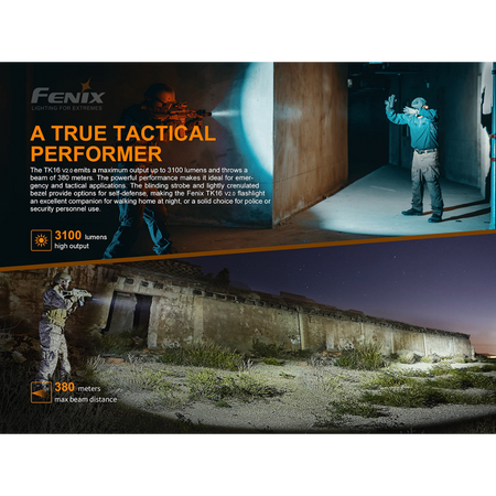 Fenix TK16 V2 - 3100 Lumen Tactical LED Torch with Glass Breaker - Astrolabe Outdoors - image 7