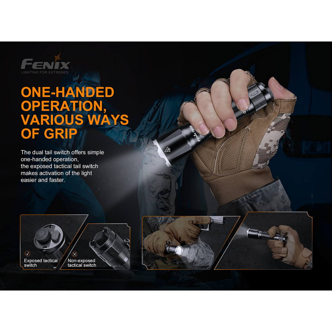 Fenix TK16 V2 - 3100 Lumen Tactical LED Torch with Glass Breaker - Astrolabe Outdoors - image 10