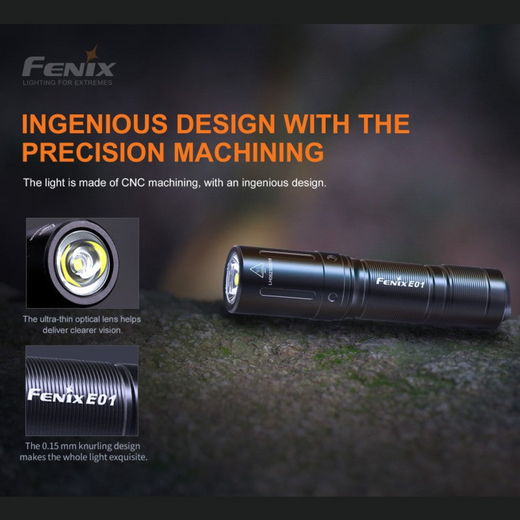 Fenix Torch E01 V2.0 Torch 100 Lumens - Astrolabe Outdoors - image 2
