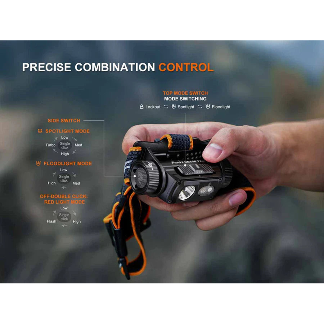 Fenix HM60R V2 Rechargeable Headlamp - Astrolabe Outdoors - image 6