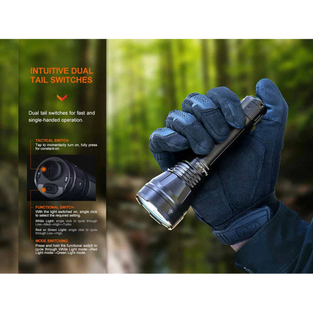 Fenix HT32 Rechargeable Torch With Red and Green LEDs - Astrolabe Outdoors - image 3