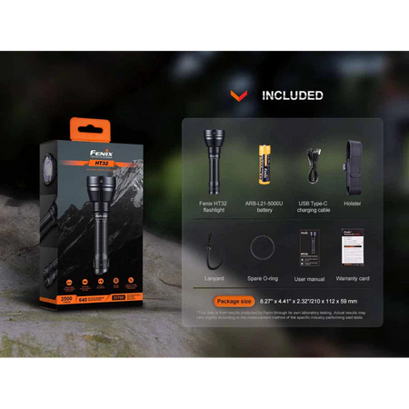 Fenix HT32 Rechargeable Torch With Red and Green LEDs - Astrolabe Outdoors - image 9