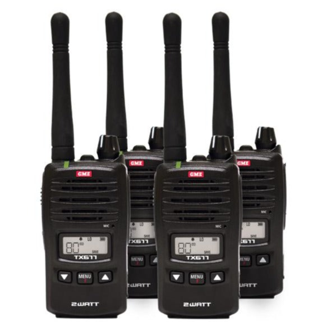 GME TX677QP 2 Watt UHF CB Handheld radio - Quad pack - Astrolabe Outdoors - image 2