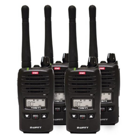 GME TX677QP 2 Watt UHF CB Handheld radio - Quad pack - Astrolabe Outdoors - image 2