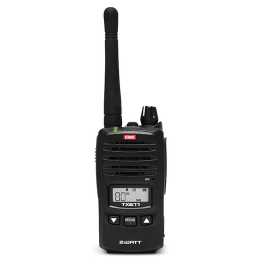 GME TX677 2 Watt UHF CB Handheld Radio, Twin Pack - Astrolabe Outdoors - image 2