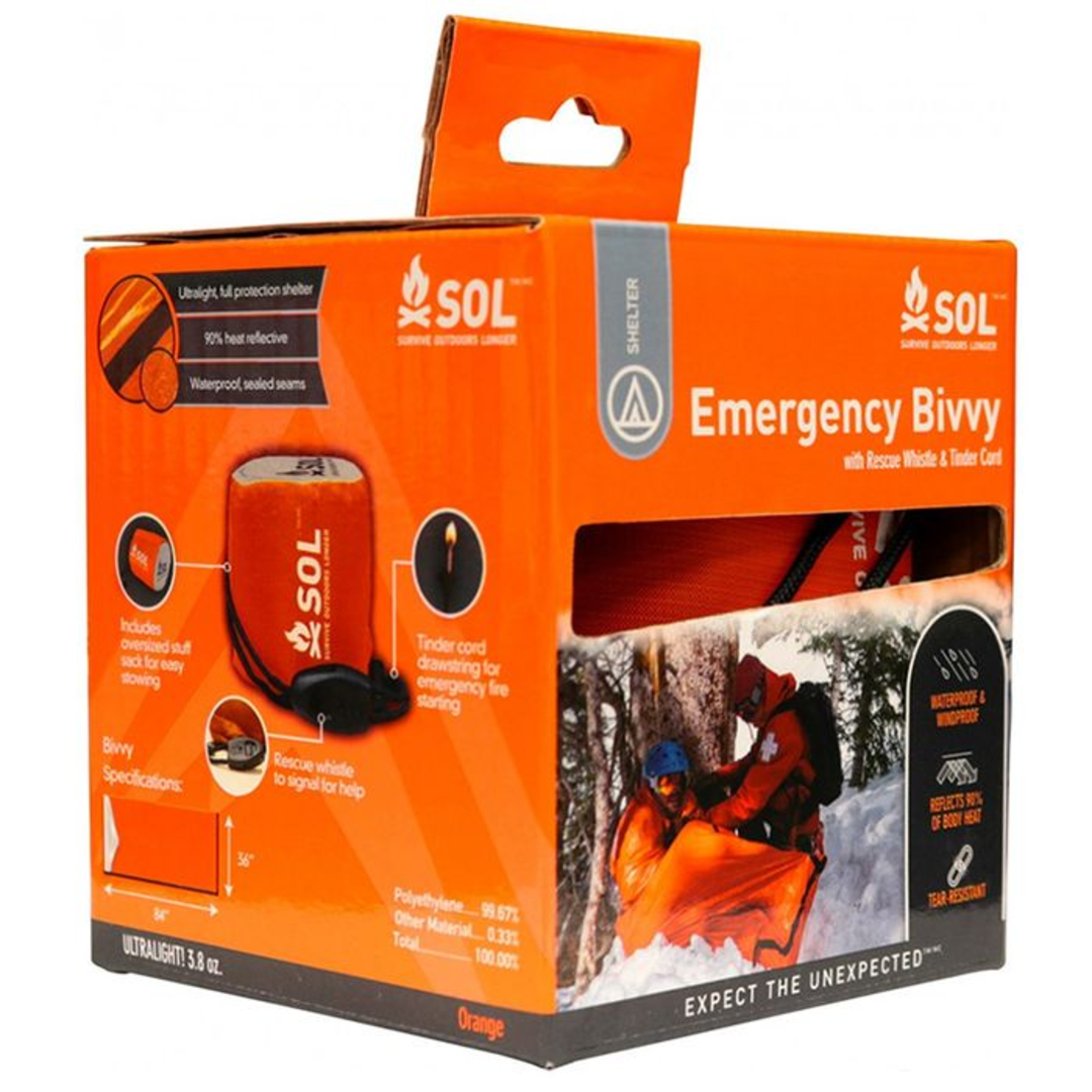SOL Emergency Bivvy Survival Gear by S.O.L. Survive Outdoors Longer | Downunder Pilot Shop