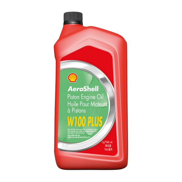 AeroShell W100 Plus Aviation Oil - 1 Quart