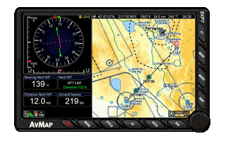 AvMap EKP V - Multi-functional Display with GPS Aviation GPS by AvMap | Downunder Pilot Shop