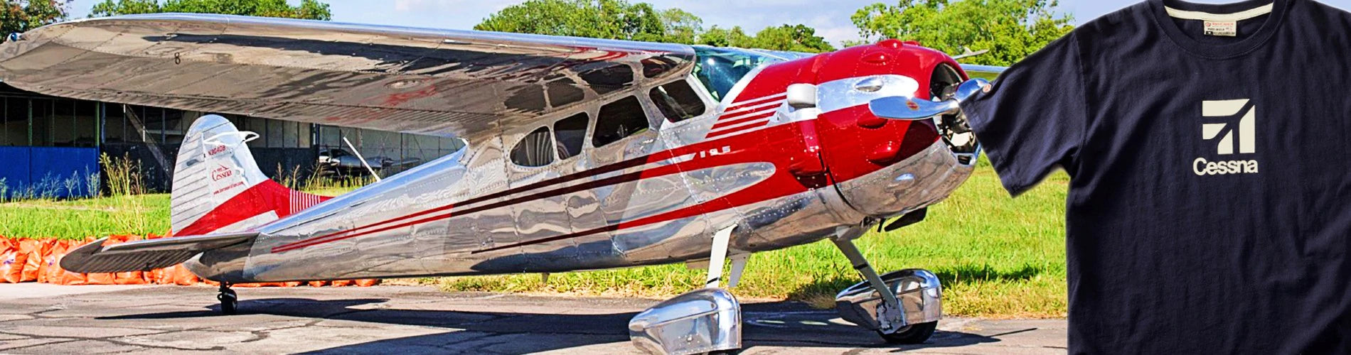 T-shirt rouge Canoë Cessna