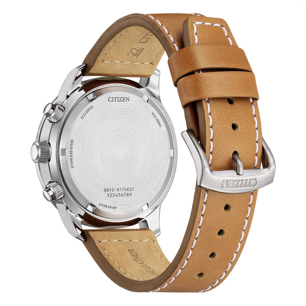 Citizen Eco-Drive Aviator Classic Sport Chronograph Beige - CA0880-15X