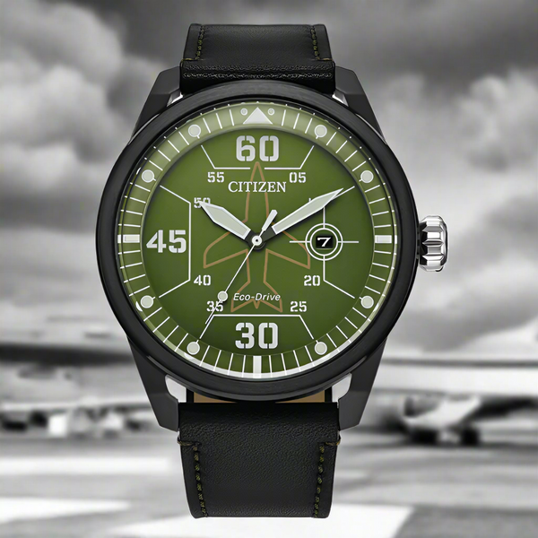 Citizen Eco-Drive Avion Pilot - AW1735-03X