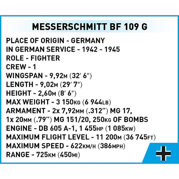 COBI Messerschmitt BF 109G