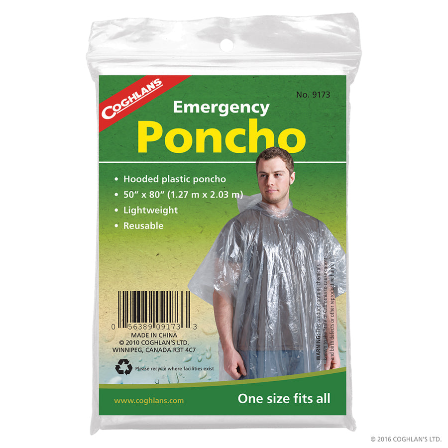 Coghlans Emergency Poncho (clear) - Astrolabe Outdoors - image 1