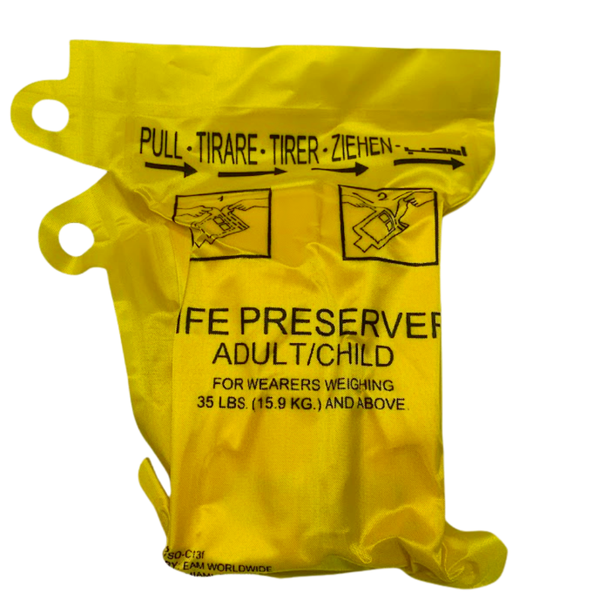 EAM XF-35 Yellow Passenger Life Vest - 10 Year