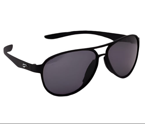 Flying Eyes Kestrel Aviator - With Options Black Frame/Solid Gray Lens Sunglasses by Flying Eyes | Downunder Pilot Shop