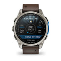 Garmin D2 Mach 2 – 47mm Aviator Smartwatch - Titanium with Leather Band