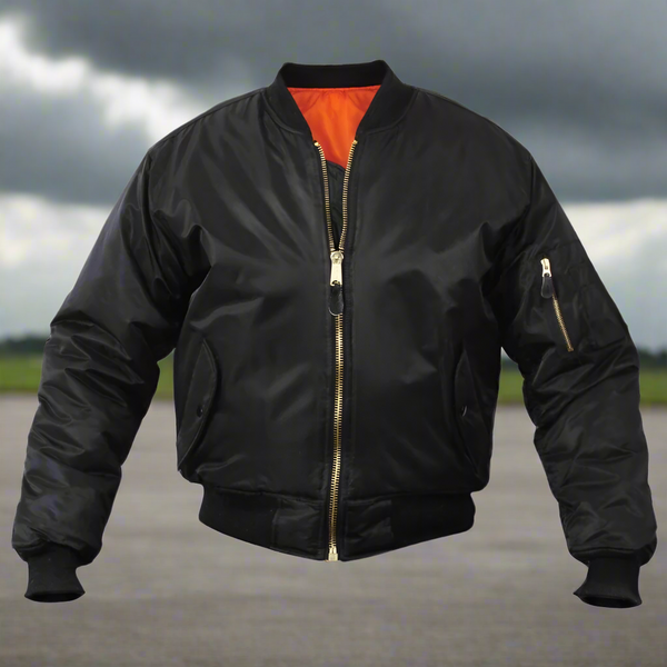 Veste de vol MA-1 noire