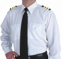Mens Long Sleeve Pilot Dress Shirt White-Corinthian-Downunder Pilot Shop