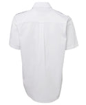 Mens JB Pilot Shirt - Short Sleeve White