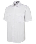 Mens JB Pilot Shirt - Short Sleeve White