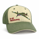 P-40 Warhawk Cap - Olive and white