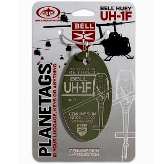 Planetag Bell Huey UH-1F - 66-1222 Keychains by Planetags | Downunder Pilot Shop