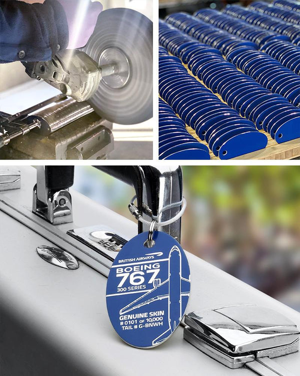 Planetag British Airways 767 - G-BNWH Keychains by Planetags | Downunder Pilot Shop