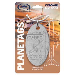 Planetag Convair CV-990 - OB-R-728 Keychains by Planetags | Downunder Pilot Shop