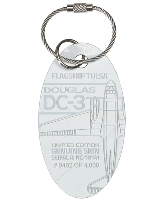 Planetag DC-3 Flagship Tulsa - NC-18141 Keychains by Planetags | Downunder Pilot Shop