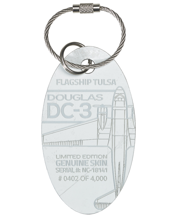 Planetag DC-3 Flagship Tulsa - NC-18141 Keychains by Planetags | Downunder Pilot Shop