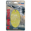Planetag F-14A Tomcat Top Gun - Interior Green Honeycomb Keychains by Planetags | Downunder Pilot Shop