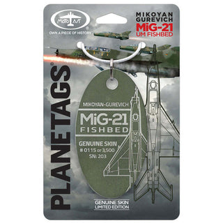 Planetag Mig-21 Fishbed 203 Keychains by Planetags | Downunder Pilot Shop