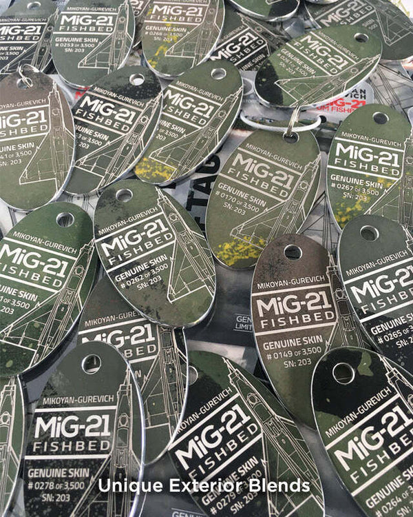 Planetag Mig-21 Fishbed 203 Keychains by Planetags | Downunder Pilot Shop