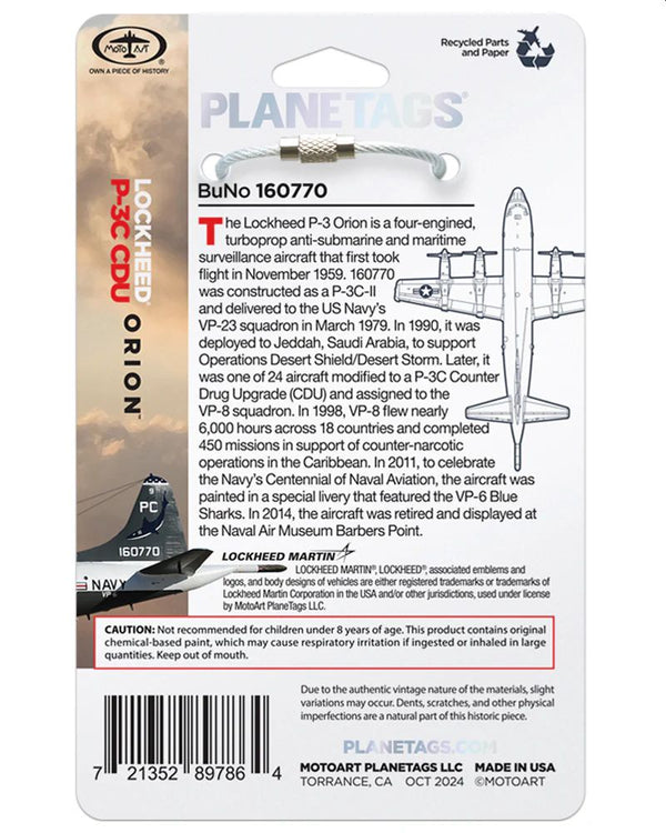 PlaneTags P-3C CDU Orion 160770
