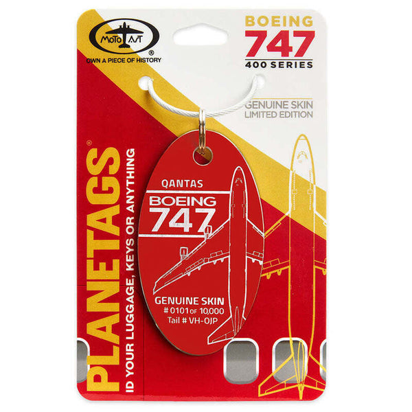 Planetag Qantas Boeing 747-400 - Red Keychains by Planetags | Downunder Pilot Shop