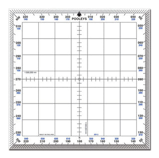 Pooleys PP-1 Square Protractor