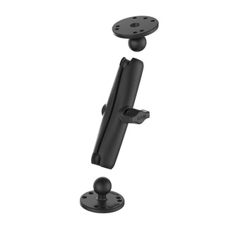 RAM Double Socket Arm and 2x Round Bases with 1" Ball, Long General RAM Components by RAM Mount | Downunder Pilot Shop