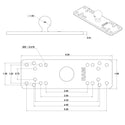 RAM Double Socket Arm and 6.25" x 2" Rectangle Base and Round Base With 1" Ball Marine Mounts by RAM Mount | Downunder Pilot Shop