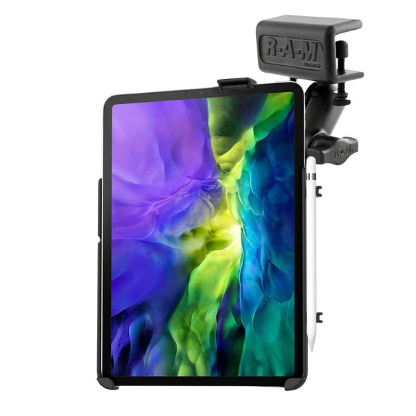 RAM EZ-Roll'r Holder for iPad Pro 11" (1st - 4th Gen) and Air (4th & 5th Gen) with Mounting Options With Glare Shield Clamp Mounts by RAM Mount | Downunder Pilot Shop