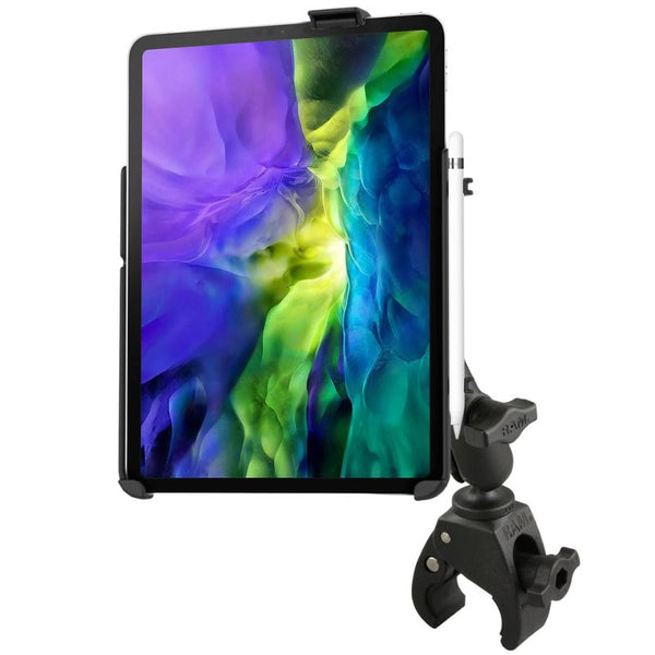 RAM EZ-Roll'r Holder for iPad Pro 11" (1st - 4th Gen) and Air (4th & 5th Gen) with Mounting Options With Tough-Claw Clamp Mounts by RAM Mount | Downunder Pilot Shop