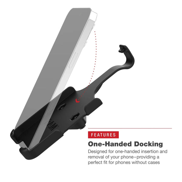 RAM Form-Fit Holder for iPhone 14 Plus/Pro Max, 15 Plus & 16 Plus